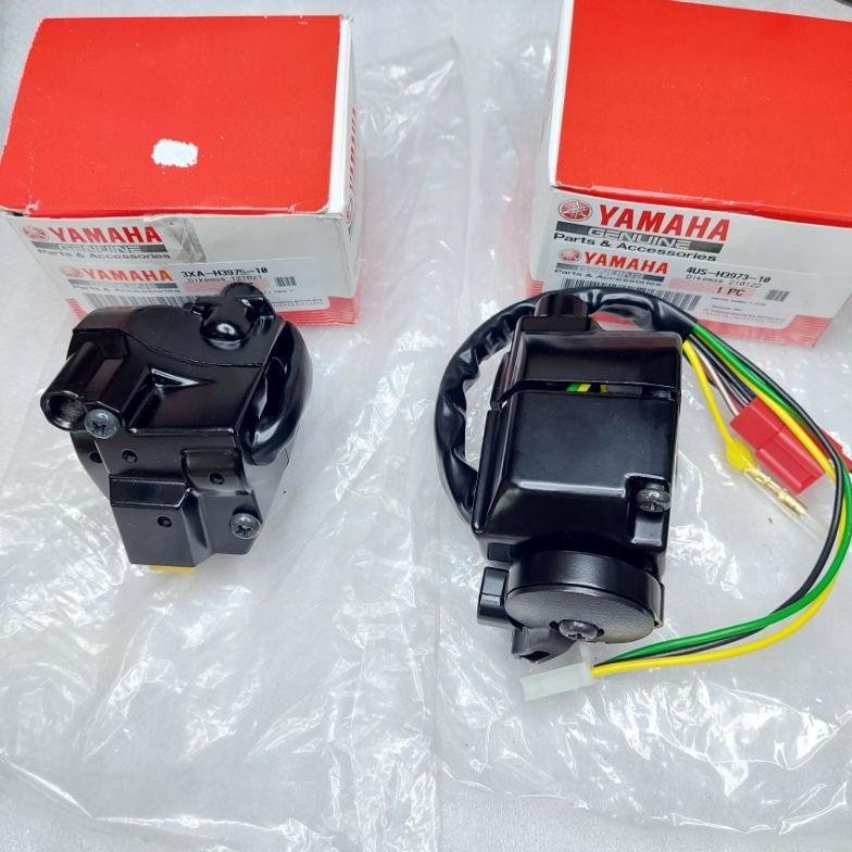 SAKLAR /HOLDER/ HANDLE / HANDEL SWITCH KANAN / KIRI /SET YAMAHA FORCE 1 / F1Z-R / F1ZR ORIGINAL YGP