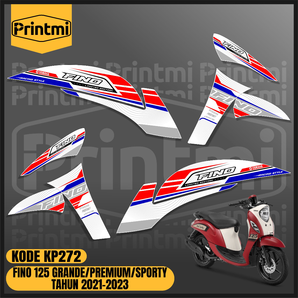 Striping Stiker Motor Fino 125 Grande Sporty 2021 2022 2023 2024 Variasi