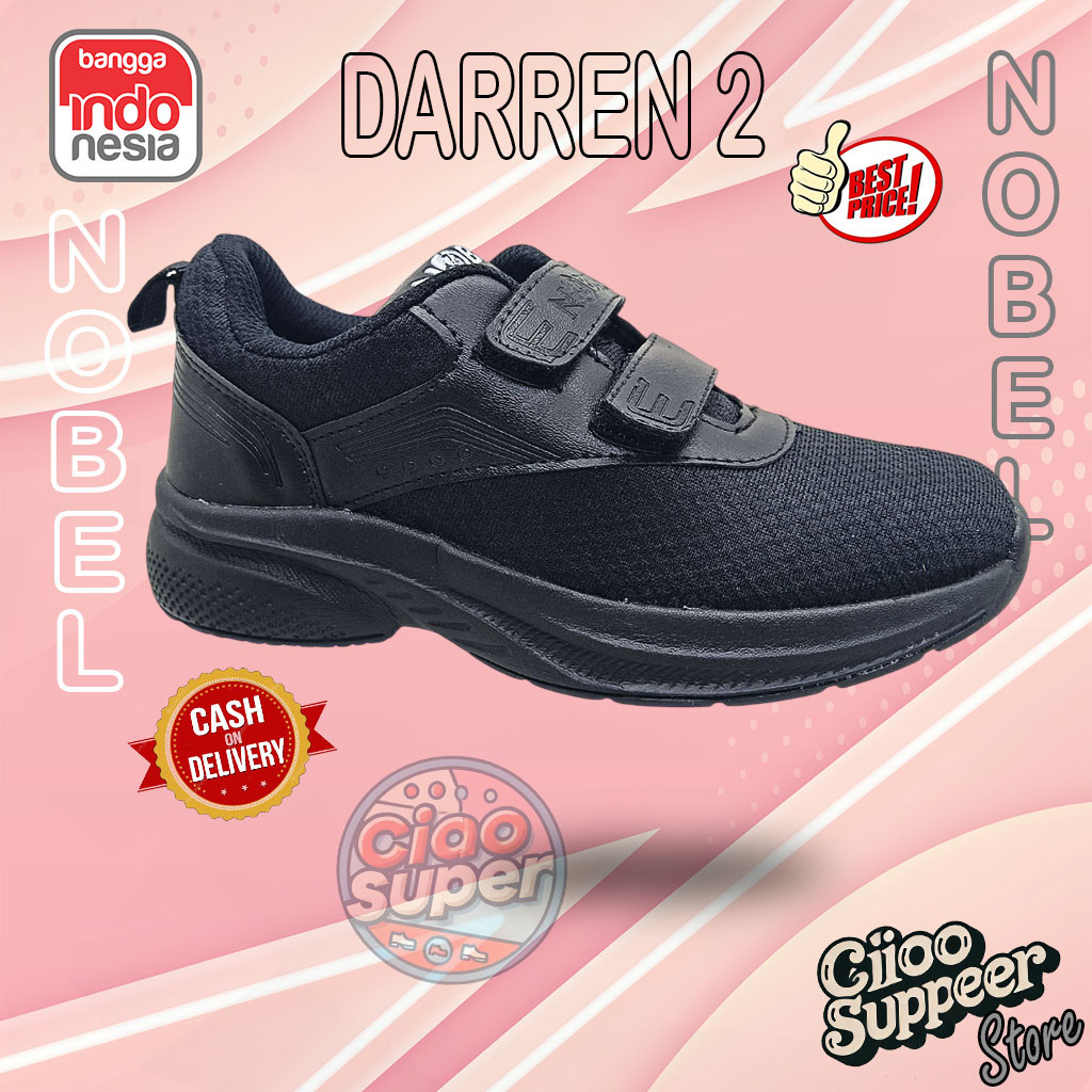 Nobel Darren 2 - Sepatu Sekolah Anak Casual Sneaker Original Nobel