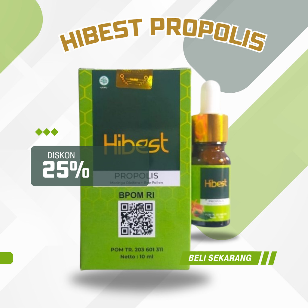 HIBEST PROPOLIS ASLI ORIGINAL OBAT DIABETES KENCING MANIS TERBAIK