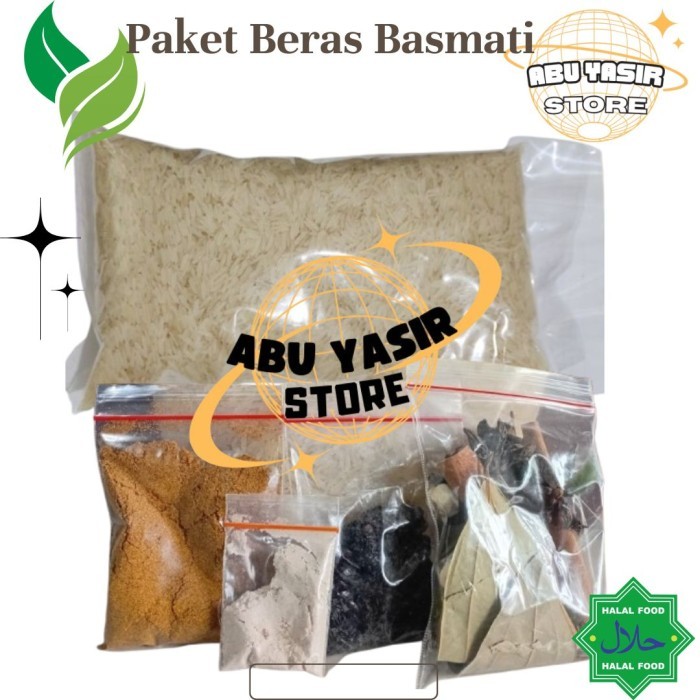 

Paket Beras Basmati | Bumbu Kebuli, Dkk, dan Rempah Tambahan | 500 Gram | 1 Kilogram