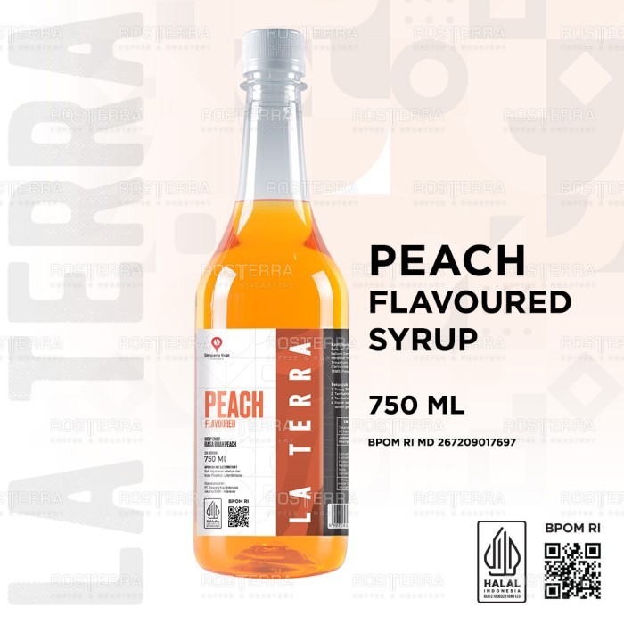 

Syrup Peach Flavor Minuman Sirup Rasa Buah Peach 750 ml La Terra