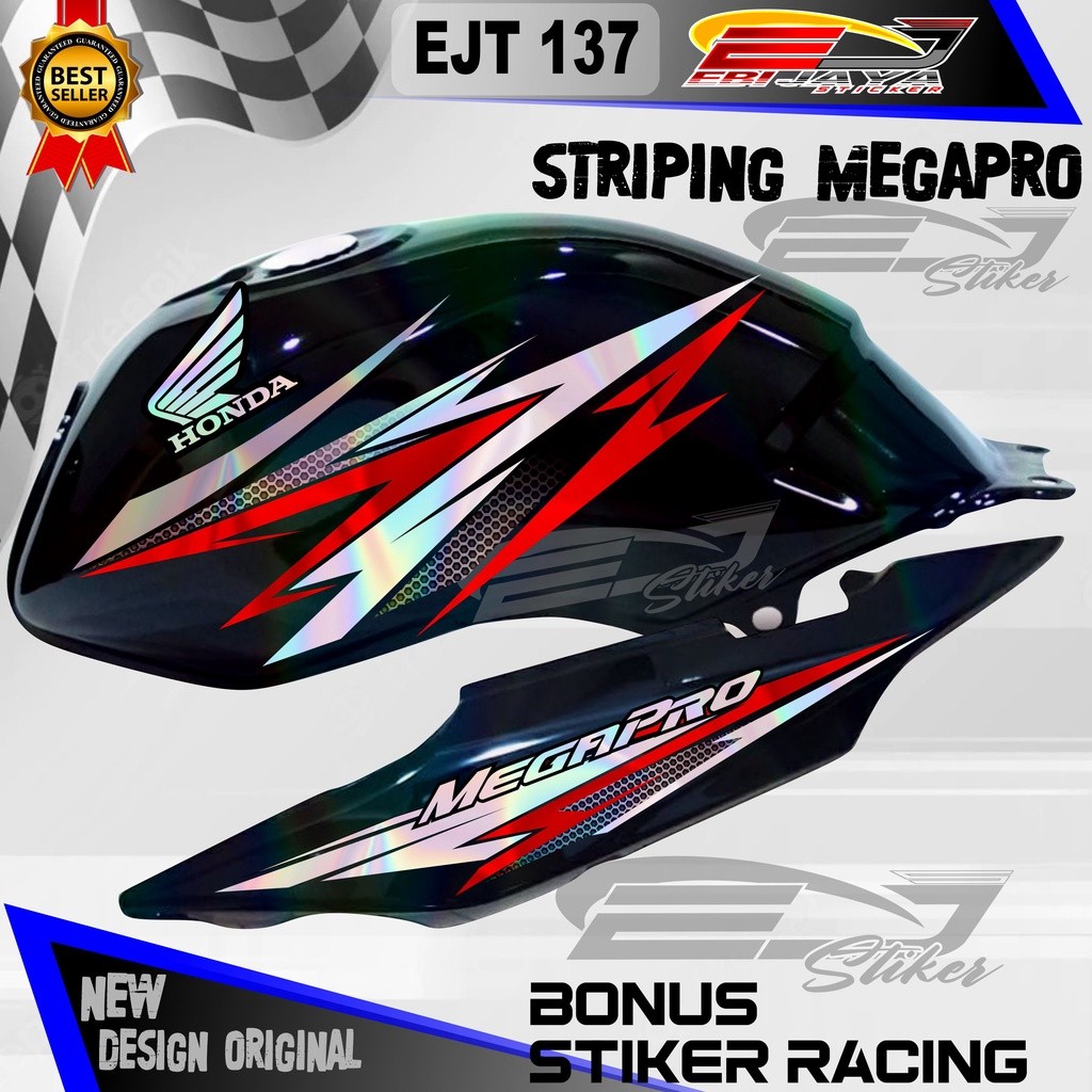 Striping Mp Megapro Primus Hologram Motor Megapro Honda Megapro Primus