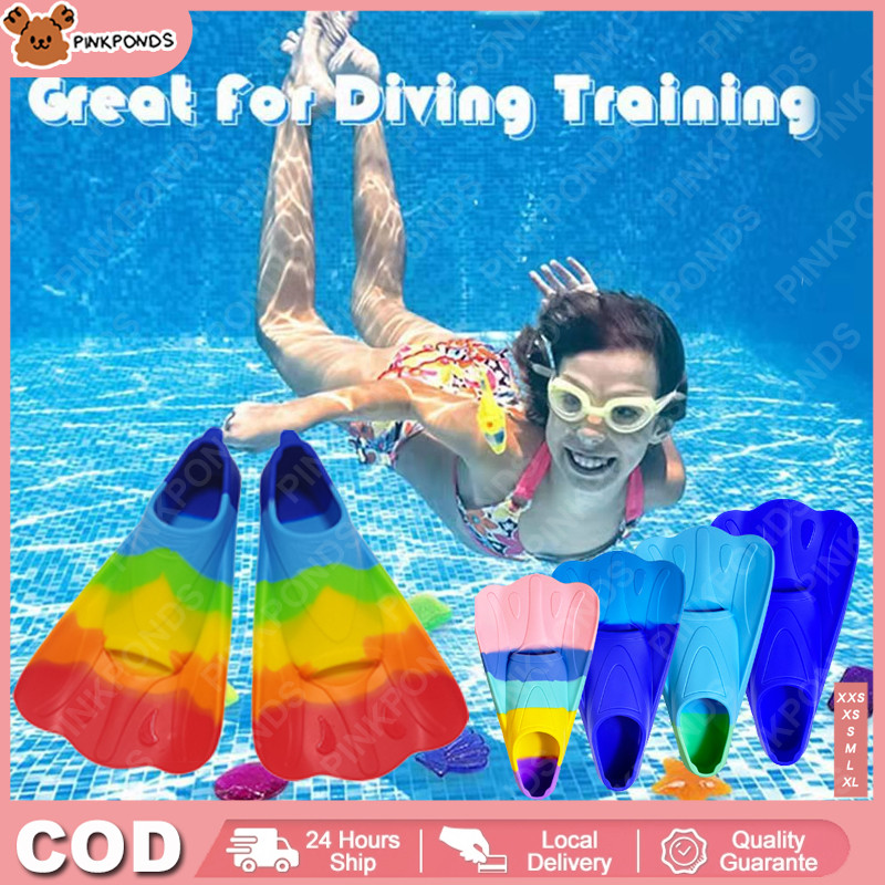 XXXS-M Kaki Katak Renang Anak Berenang Fin Diving Swimming Snorkling Anak Dan Dewasa Sepatu Katak An