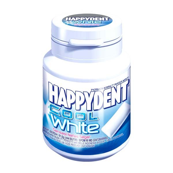 

New Item HAPPYDENT COOL WHITE BOTTLE 61.5G
