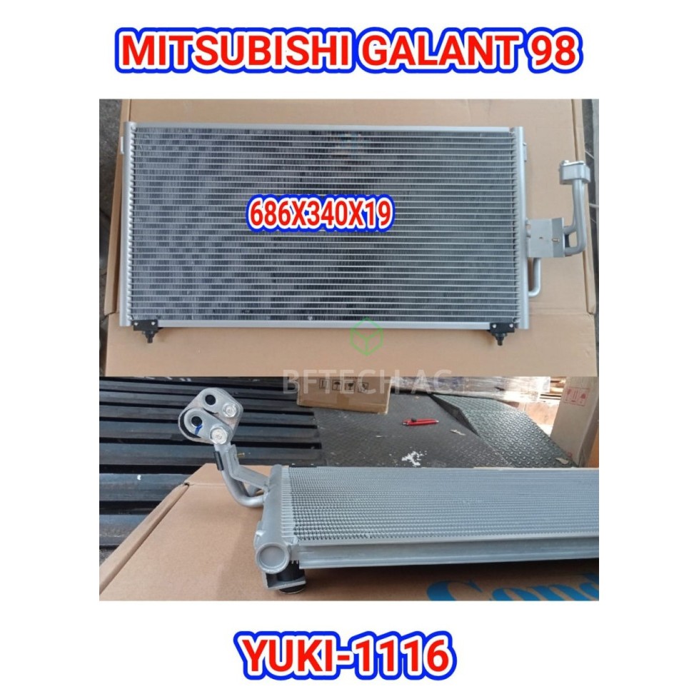 Condensor Mitsubishi Galant 98 Yuki Kondensor AC Mobil Bftech