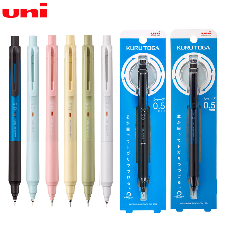 

Uni M3/5-KS KURU TOGA Mechanical Pencil 0.5mm Lead Rotary Black Technology ручка карандаш without interruption For Studetns Kids
