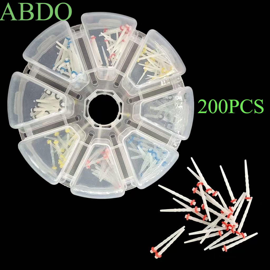 Multi-sizes Dental Fiber Post With Drill Kit Straight Screw Quartz Glass Fiber Resin Post Root Canal