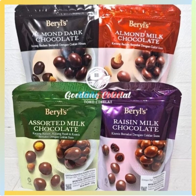 

[AS] Beryl's Coklat Impor Malaysia Assorted Almond Raisin Milk 250g