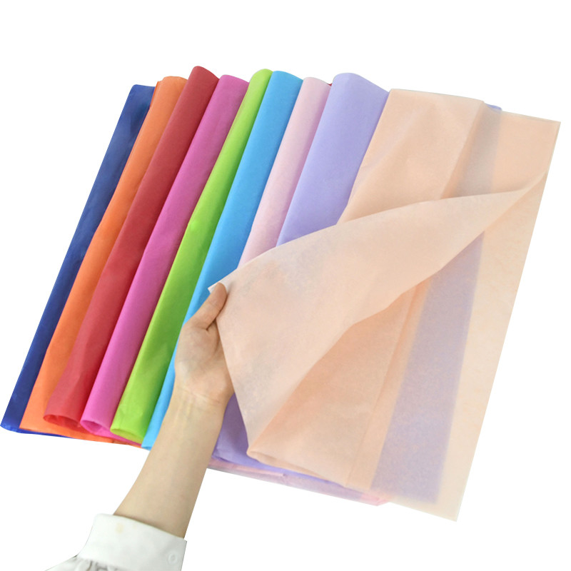 

10Sheet 65*50cm Solid Color Tissue Paper Flower Bouquet Wrapping Paper Present Packaging Decoration Florist Supplies DIY Craft