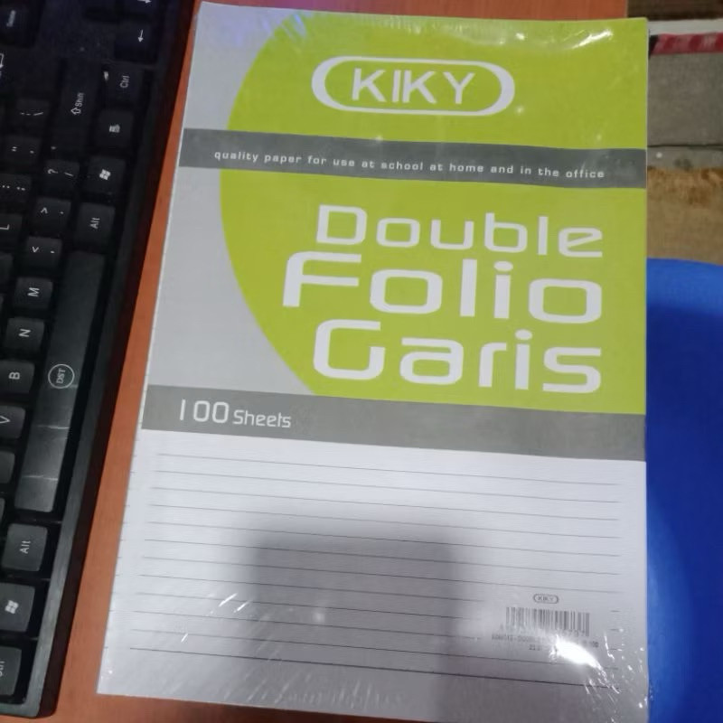 

(acc ptk) kertas folio bergaris satuan / Kertas Double Folio Bergaris KIKY isi 1lembar