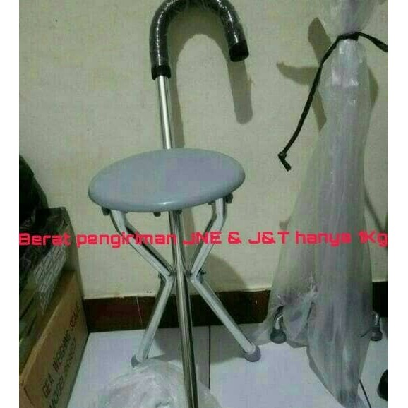 Tongkat kursi / tongkat duduk dan tongkat jalan