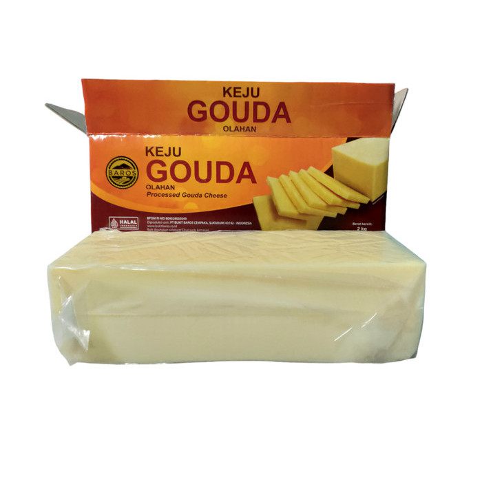 

Baros Keju Gouda Olahan (Gouda Processed Cheese) - Blok - Reguler