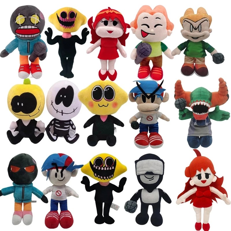 2021 Hot Game Friday Night Funkin Plush Toys Garcello Whitty Spooky Spooky Month Skid and Pump Soft 