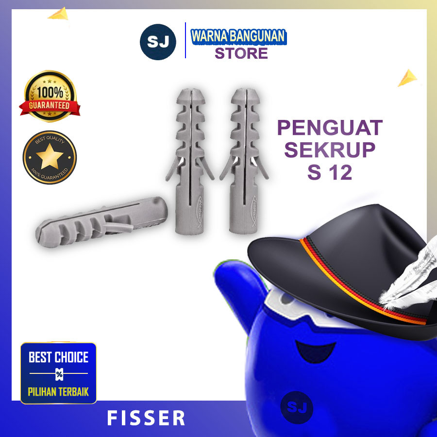 PENGAIT SEKRUP BOR TEMBOK BAUT TEMBOK S12 per pcs