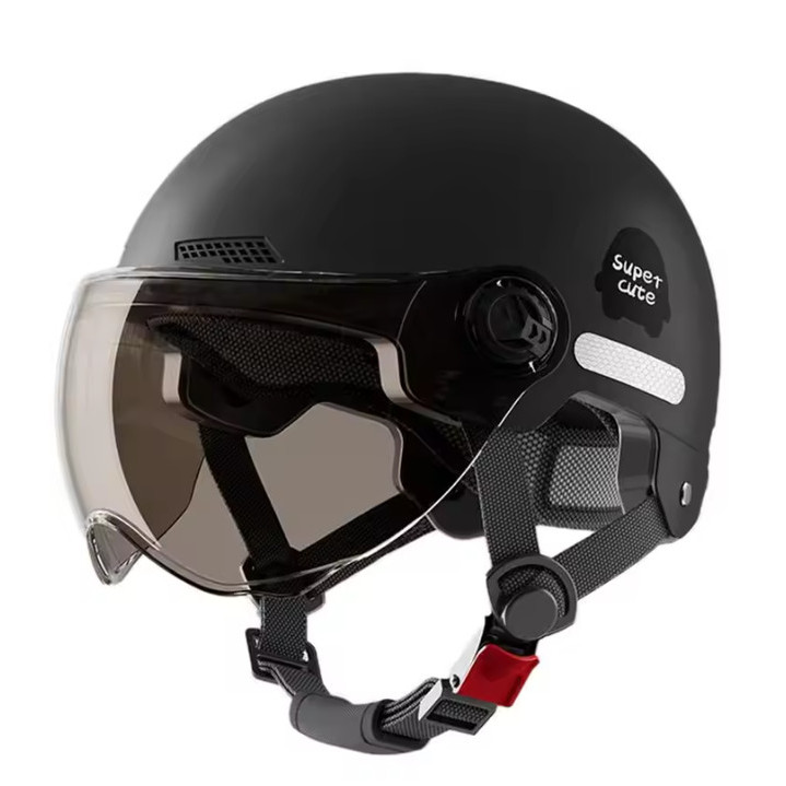 NEW Helm Sepeda Listrik Motor Elektrik Skuter Retro Vintage Pria Wanita Dewasa All Size ABS EPS