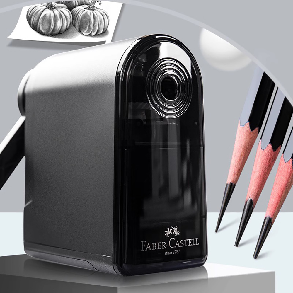 

Faber Castell Pencil Sharpener Adjustable Manual Hand Charcoal Sketch Pencil Sharpener for Art Student School Supplies