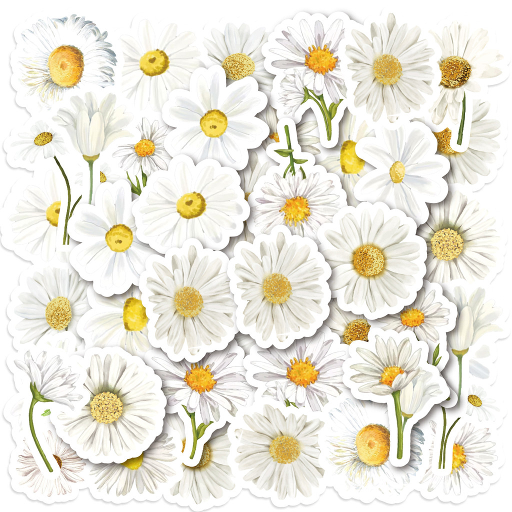 

Etori Life 40pcs Flowers spread by wind and fresh plants DIY Decoration Student Stationery Notebook Diary Journal Stickers