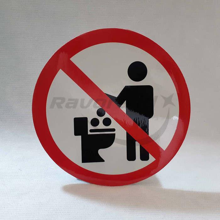 

Stiker Logo Jangan Buang sampah di Kloset