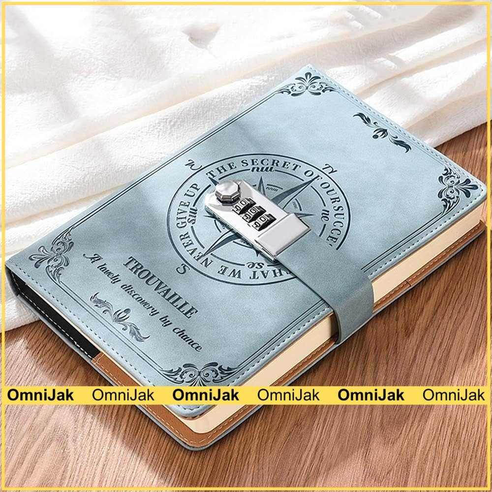 

Toddi Buku Jurnal Leather Diary 200 Halaman Grid A5 with Lock - TD22