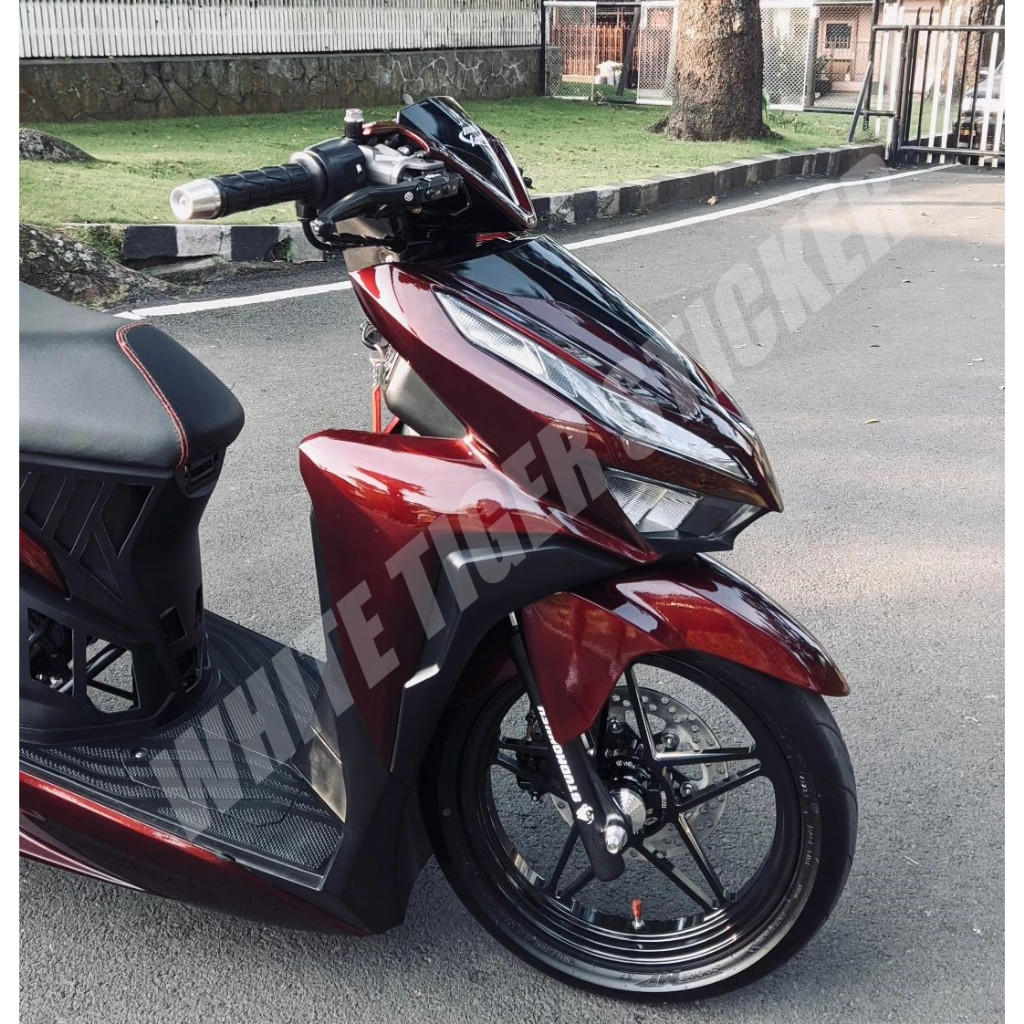 Skotlet Stiker Motor Merah Tua Metalik Candy Skotlet Merah Darah Metalik SCOTLITE Dark Red Candy glo