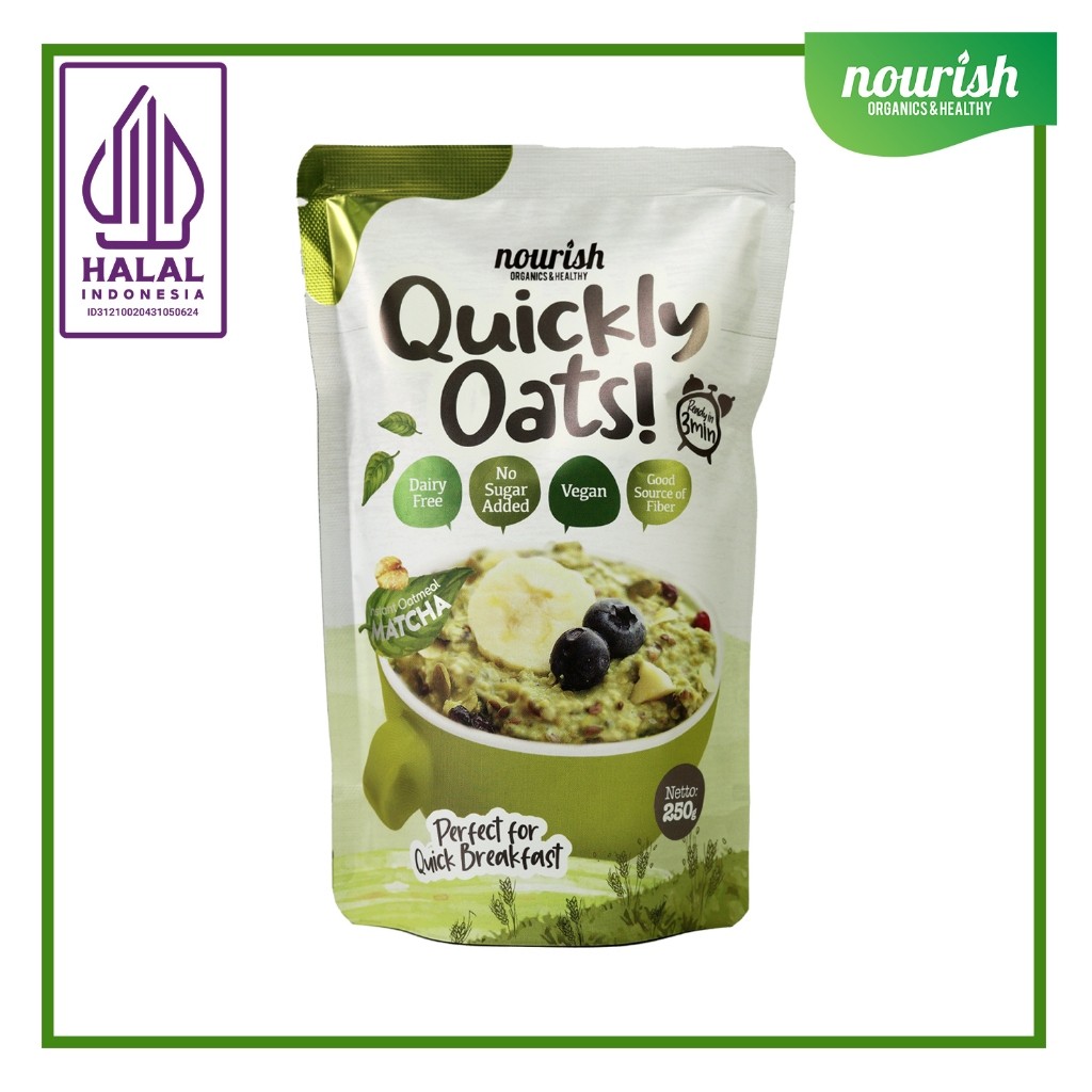 

Quickly Oats! Instant Oatmeal Matcha Buy 1 Get 1 Free (250gr x 2pc)