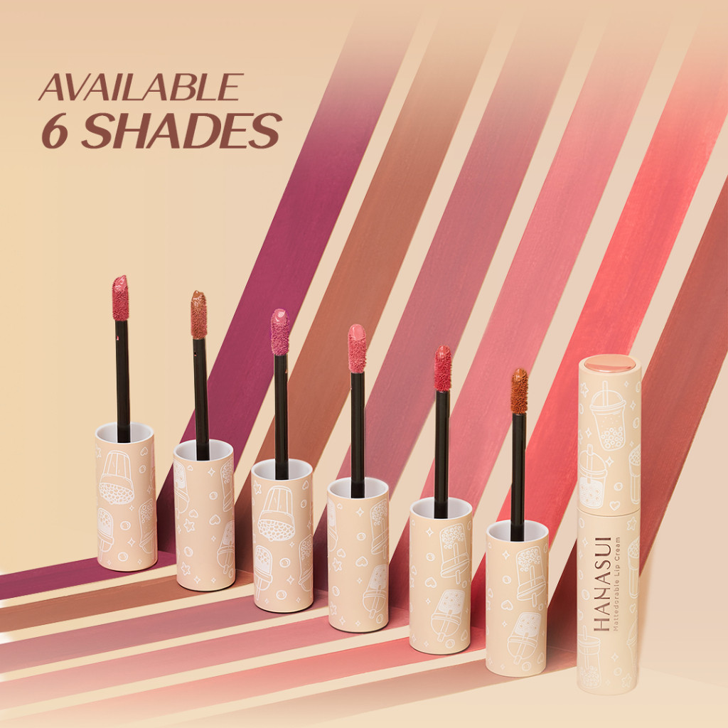 Lip Cream Hanasui Mattedorable Boba Edition / Lipstick Hanasui Boba | Luma Beauty