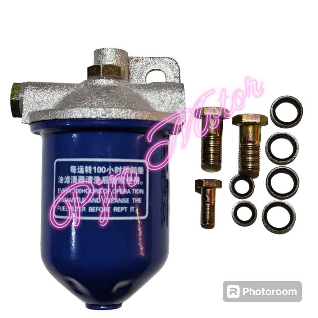 

Fuel oil strainer assy tabung filter solar komplit mesin dongfeng s195 s1100 12pk 16pk amplas