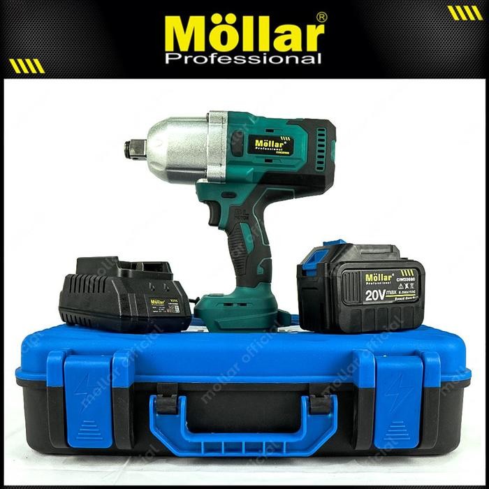 MOLLAR CIW20980 Mesin Buka Baut Baterai 20V Bor Cordless Impact Wrench - Grosir Teknik Surabaya