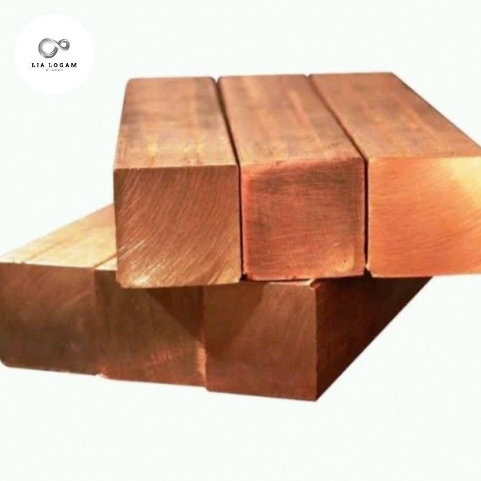 Tembaga kotak 10mm x 20mm x 1000mm- tembaga batangan 10mm