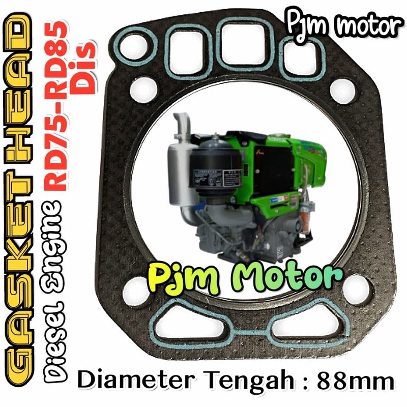 

RD85 DIS Gasket head paking deksel mesin diesel pengerak kubota traktor G1000 RD75 RD85 DI amplas