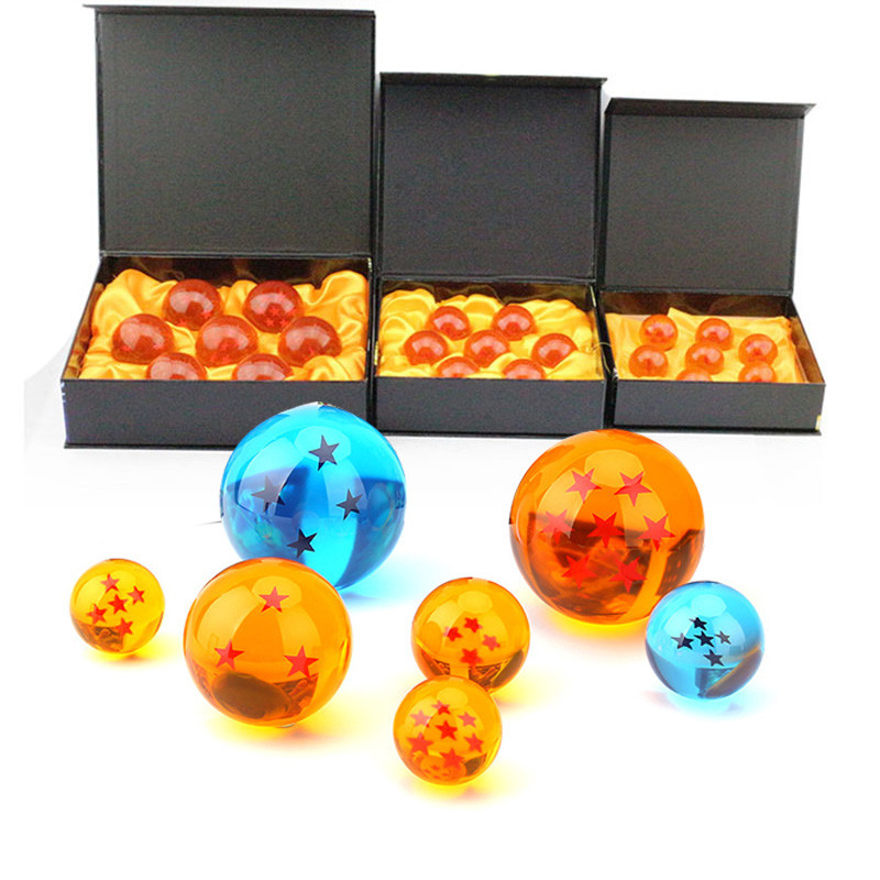 Hot 4.3cm Dragon Ball Z 7 Stars Crystal Ball DragonBall  Action Figures Collectible Box Packaged Fre