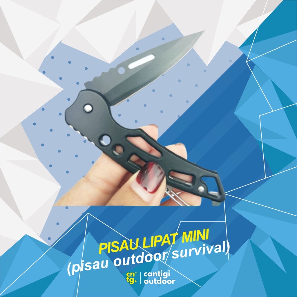 

[CoD] Pisau Lipat Mini Outdoor Survival Multifungsi Stainless Stell XX!