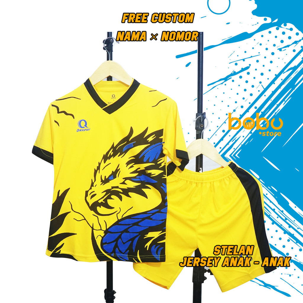 Baju Bola Futsal Kaos Jersey Setelan Olahraga bisa tambah SABLON NAMA NOMOR PUNGGUNG SENDIRI