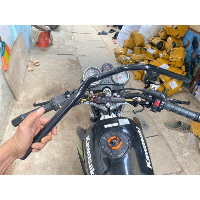 ( COD ) STANG STIR NINJA SS NINJA R HITAM TEBAL PRESISI GRATOS ONGKIR STANG NINJA