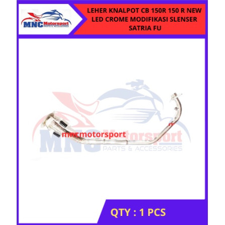 LEHER KNALPOT CB 150 R NEW LED CHROME MODIFIKASI SLENSER SATRIA FU
