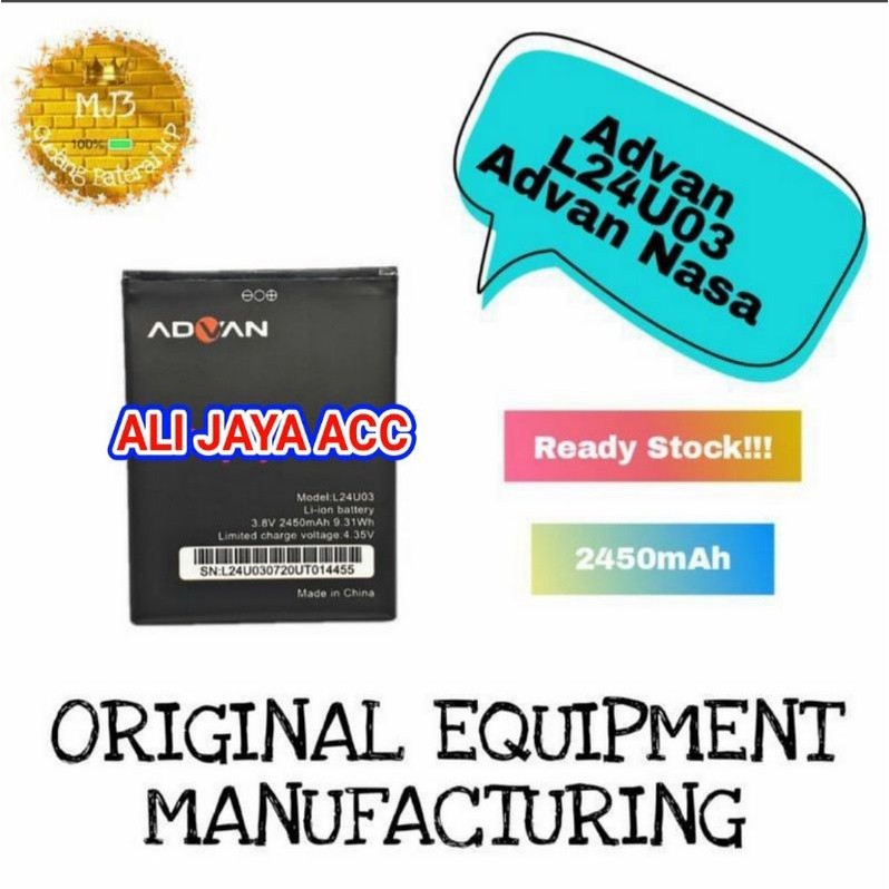 Batre / Baterai Hp ADVAN NASA L24U03 100% ORIGINAL