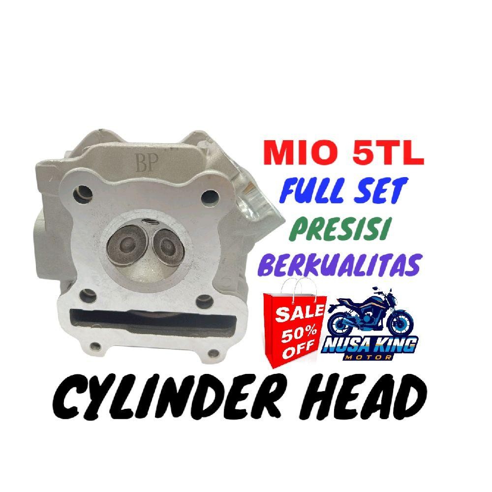 CYLINDER HEAD MIO 5 TL MIO LAMA SATU SET KOMPLIT LANGSUNG PASANG CYLINDER HEAD MIO LAMA
