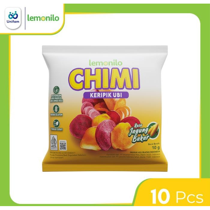 

Lemonilo Chimi Keripik Ubi Jagung Bakar Renceng isi 10 PCS