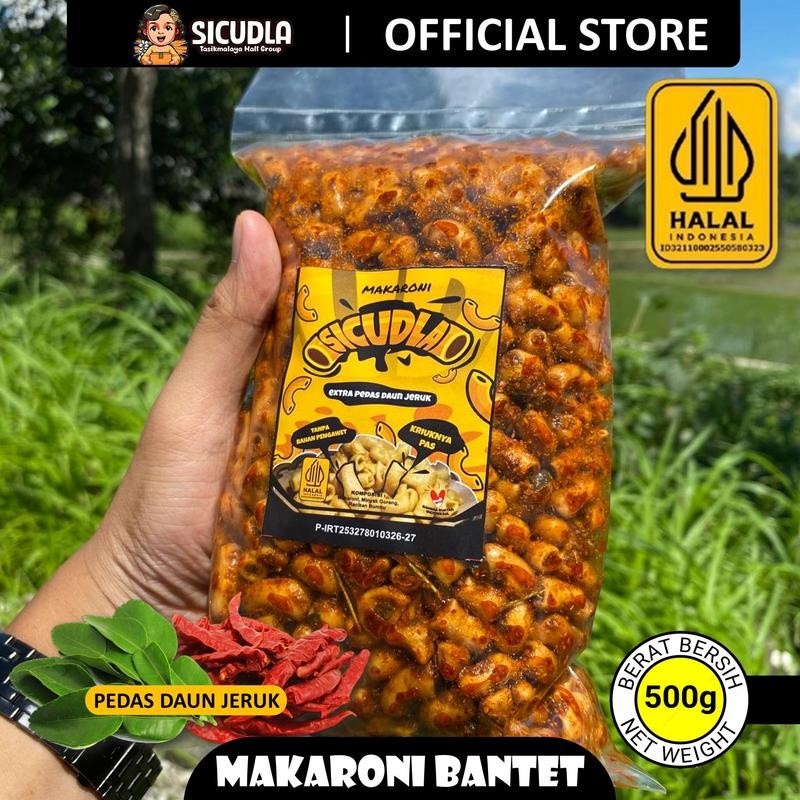 

【FLASH SALE】MAKARONI BANTET SICUDLA Kemasan 500gr Cemilan Pedas Jeruk Food Snack