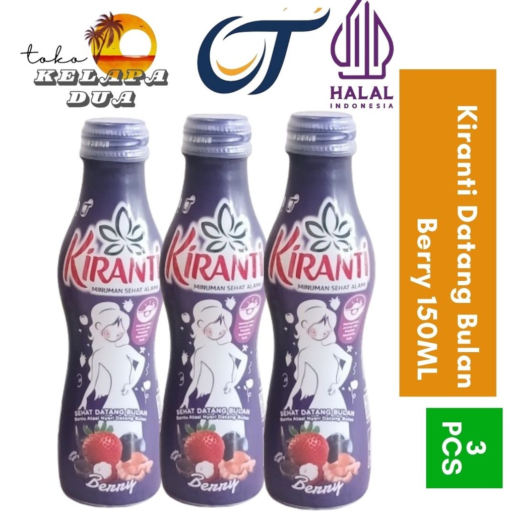

Kiranti Sehat Datang Bulan Berry 3pcs x 150ml ED OKTOBER 2025