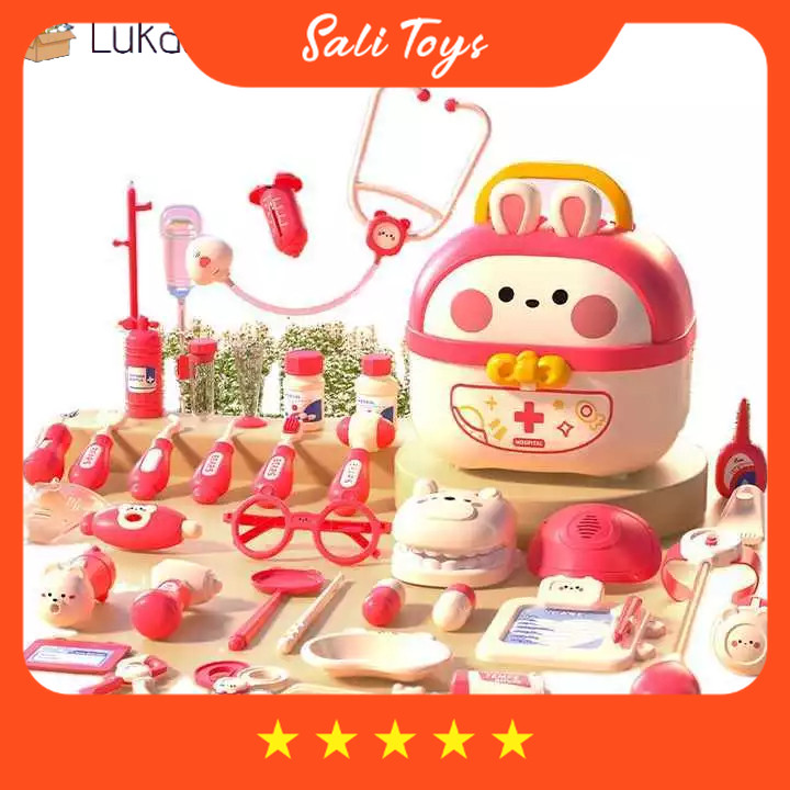 Mainan Anak LucuMainan Dokter untuk Anak Koper Dokter Set Mainan Anak Perempuan Mainan Pendidikan Do