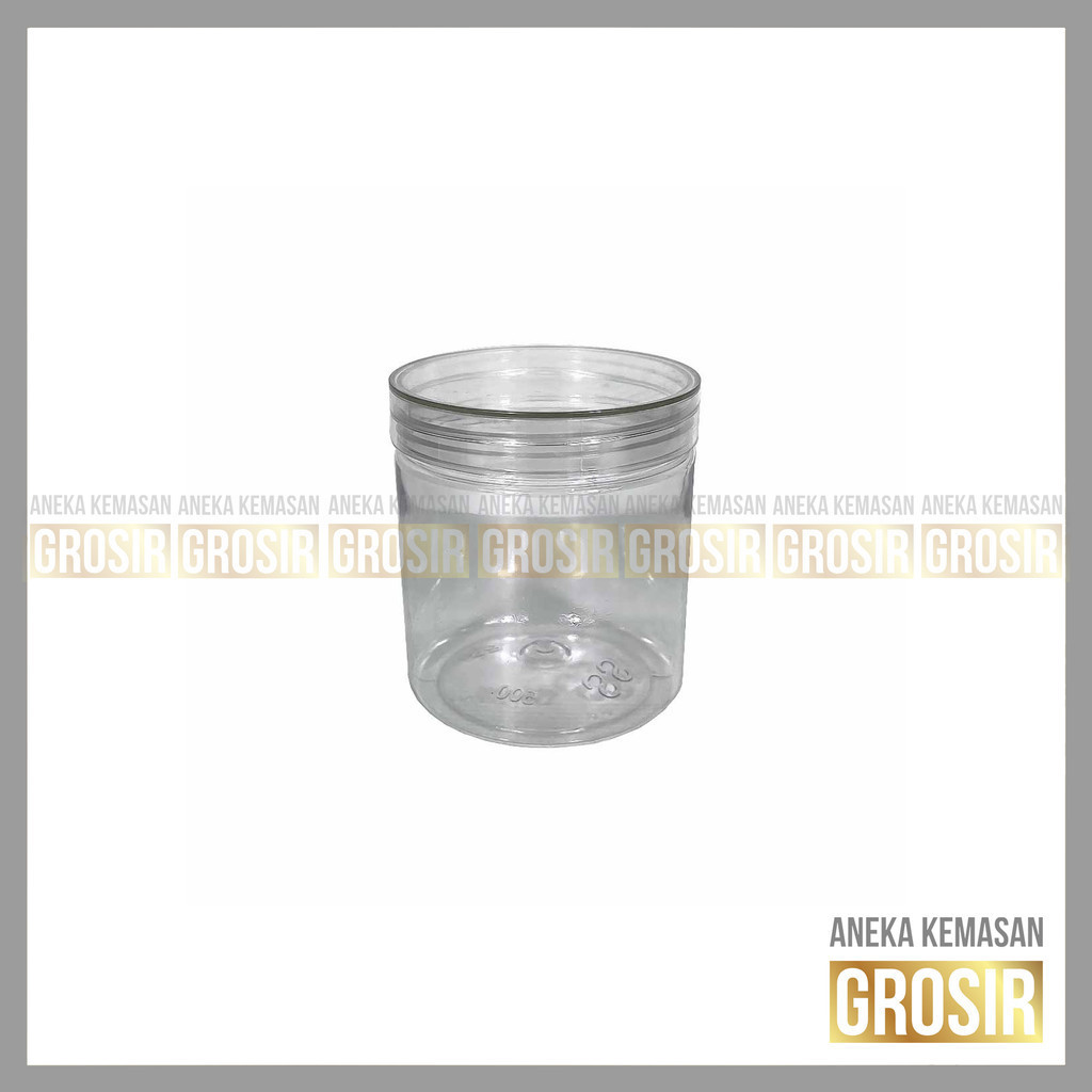 Toples Silinder Premium 500ml PET Tutup Bening - Toples Plastik Bening Kualitas Tinggi