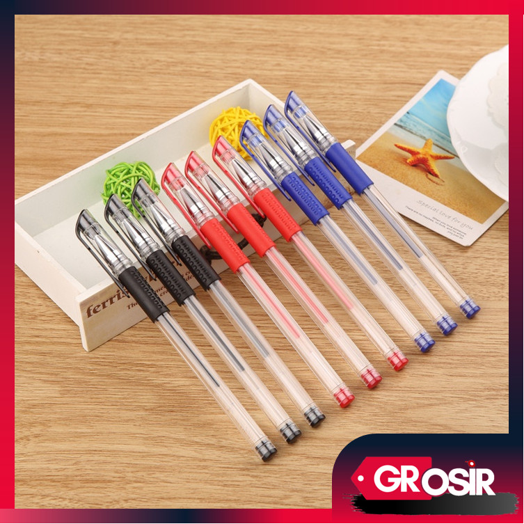 

Grosir - S186 Perlengkapan Sekolah / Pulpen / Pena Gel 0.5 mm / Alat Tulis