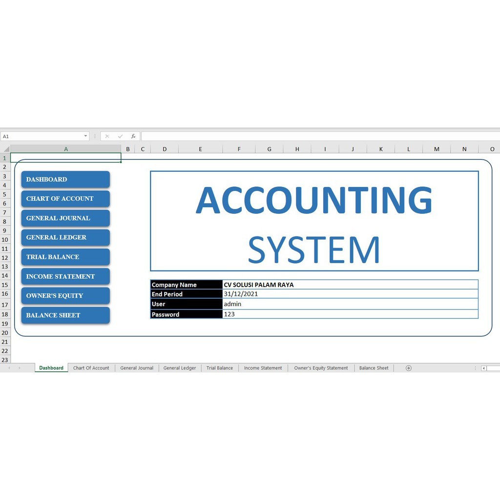 Aplikasi Akuntansi Excel Otomatis VBA