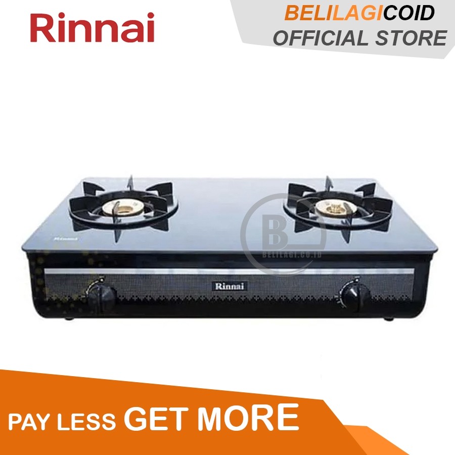 [COD OK] Rinnai Kompor Gas 2 Tungku RI 712 GA (B) / Kompor Rinnai 2 Tungku RI-712GA (B) / Kompor Gas