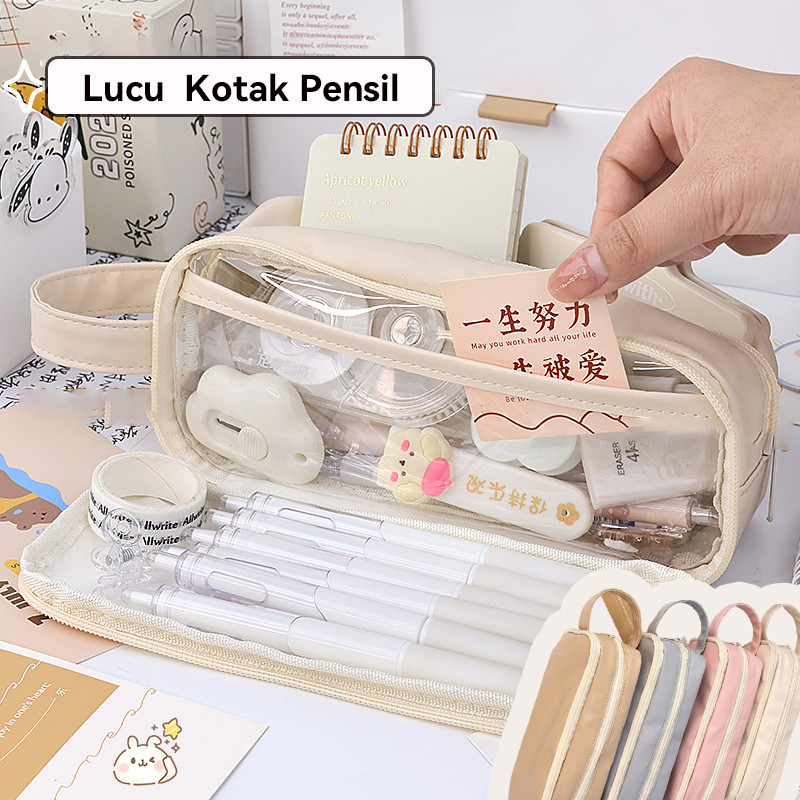 

Kotak Pensil Transparan\Sederhana Tempat Pensil\pensil Berkapasitas Besar Case