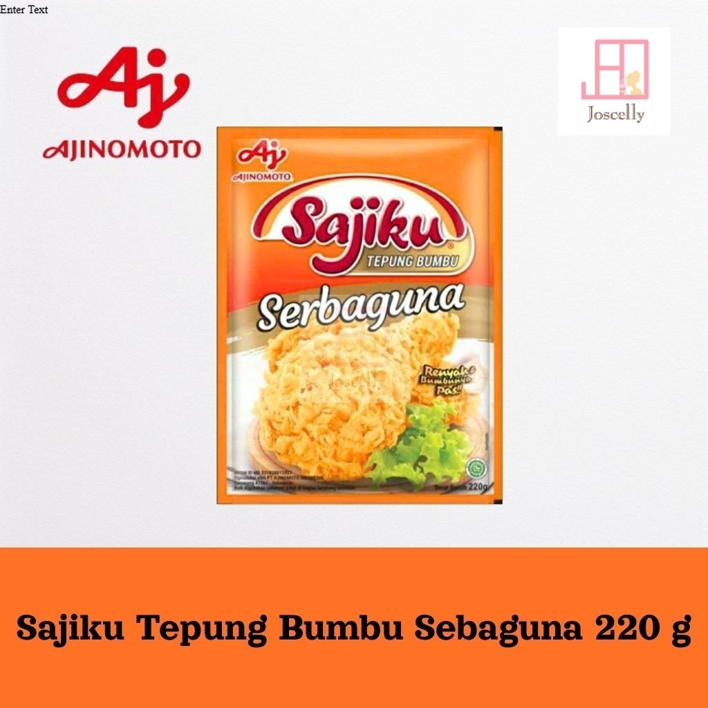

JOSCELLY.ID AJINOMOTO Sajiku Tepung Bumbu Serba Guna Sachet 220 gr