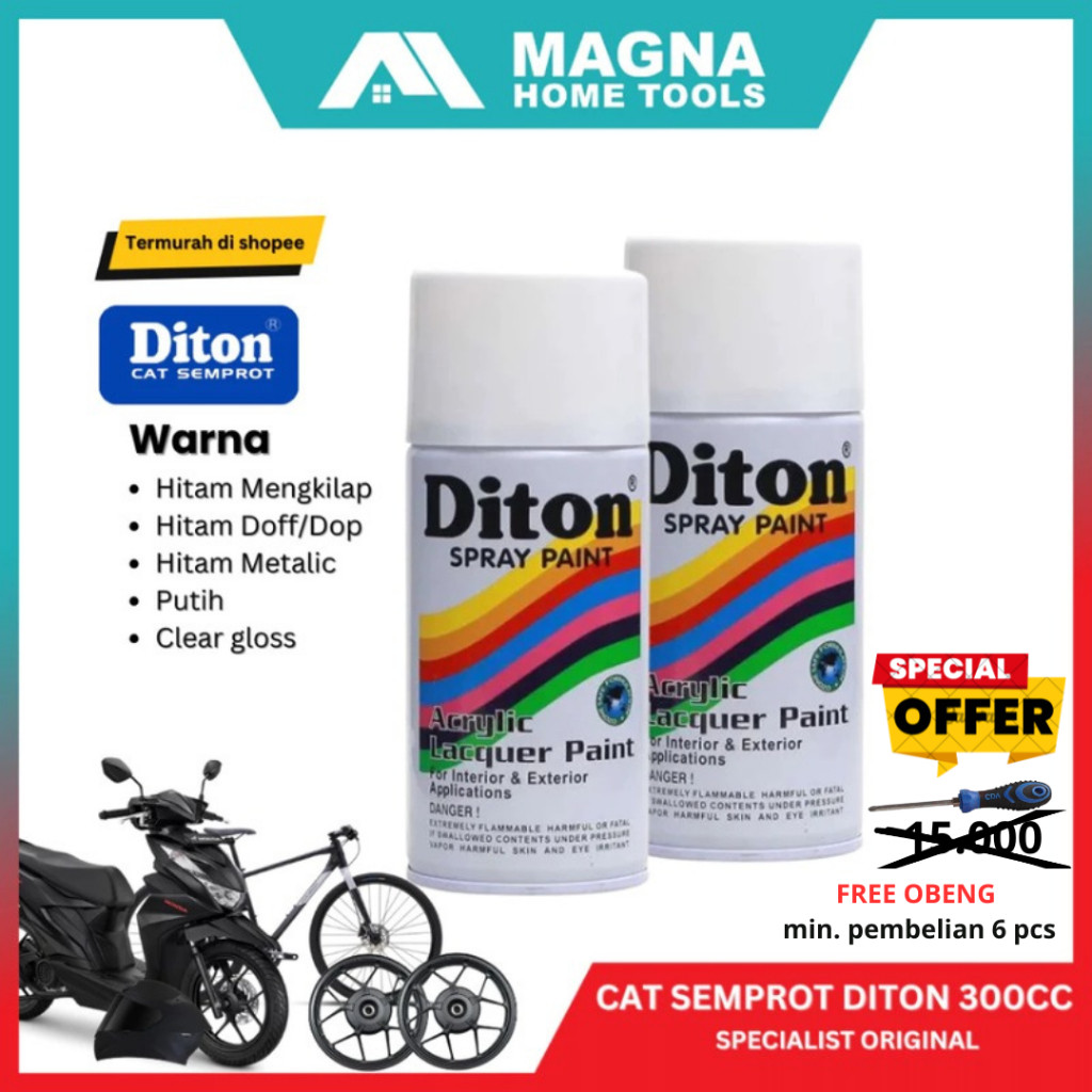 CAT SEMPROT PILOK/PILOX/PYLOX MOTOR DITON 300CC HITAM MENGKILAP/GLOSSY/DOP/METALIK/PUTIH/CLEAR GLOSS