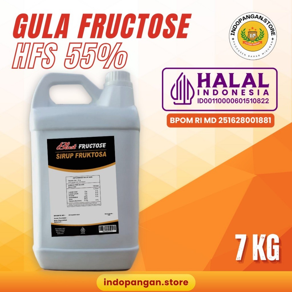 

Gula Cair Fructose Premium 7 Kg / Gula Singkong Cair 7 Kg / Gula Putih Cair 7 Kg